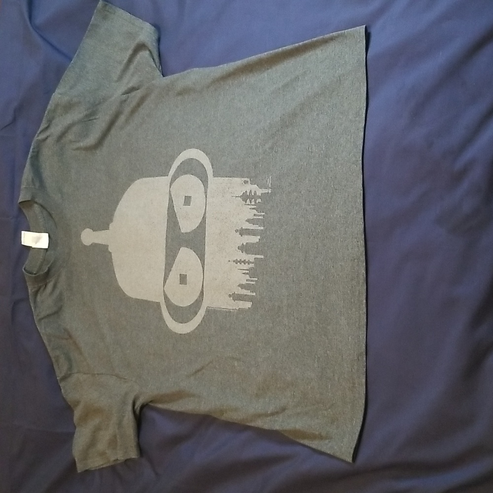 FUTURAMA BENDER T-Shirt Short Sleeve Dark Grey Size XL